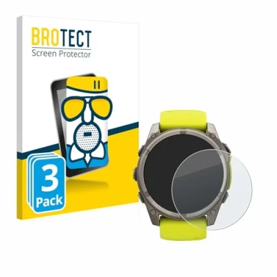 Afbeelding van BROTECT Screenprotector voor Garmin Fenix 8 Solar (51 mm) Folie Beschermfolie Beschermglas matte (3 Stuks)