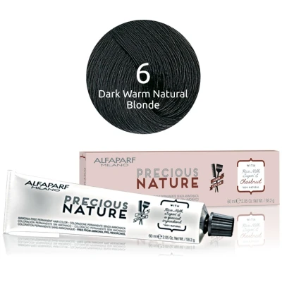 Afbeelding van Alfaparf Precious Nature Ammonia Free Permanent Hair Color 6 60 ml