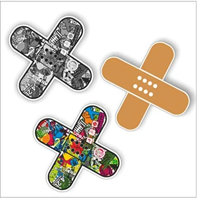 Afbeelding van folien zentrum 3 stickerset pleisters stuks. 8,5 x cm hoogwaardige sticker auto tuning OEM &amp; JDM autosticker grappige stickers voor stickerbom autostickers Made in Germany