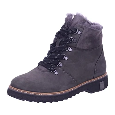 Afbeelding van Waldläufer Hitomi Veterboots, Dames, Maat: 37.5, Carbon Nubukleer