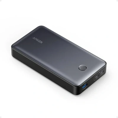 Afbeelding van ANKER 537 Powerbank (PowerCore 24K voor laptop), 24.000 mAh 65 W, mobiele oplader MacBook Pro, Dell XPS, Microsoft Surface, iPad iPhone 13 iWatch Series 5 en meer (zwart)