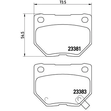 Afbeelding van Brembo Remblokset P 56 054