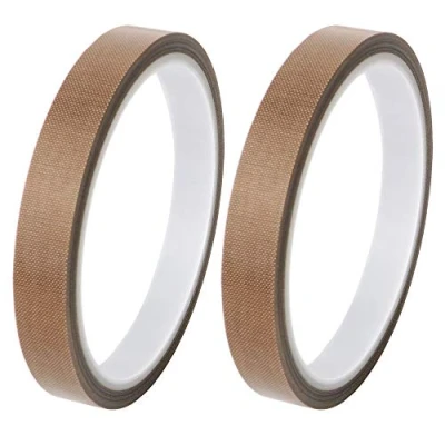 Afbeelding van GTIWUNG 2PCS hoge temperatuur tape, PTFE tape/teflon plakband, vacuümmachine sealer tape voor vacuüm handimpulsafdichters, hittebestendig tot 300 ℃ (10 m / 39,37 inch)
