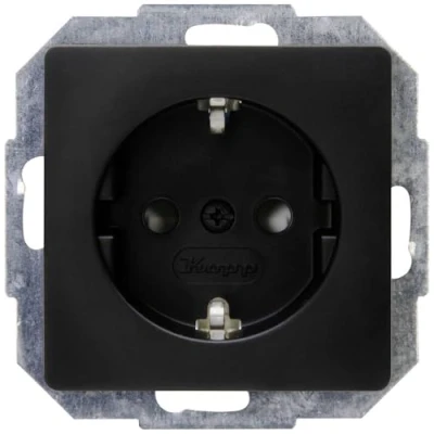 Afbeelding van Kopp 920650080 Wandcontactdoos Inzetstuk Paris Zwart (mat)