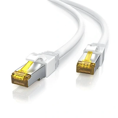 Afbeelding van CSL 2m CAT 7 netwerkkabel Gigabit Ethernet LAN kabel 10000 Mbit S patchkabel Cat.7 ruwe FTP PIMF afscherming met RJ 45 stekker Switch Router Modem Access Point