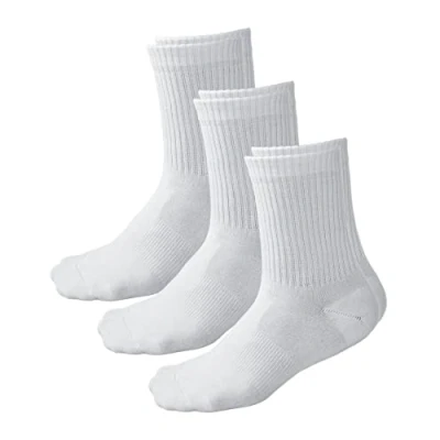 Afbeelding van VITSOCKS Dames Sportsokken BAMBOE Super Zacht Ademend (3 PAAR) Urban Skater Retro Stijl, 3x wit, 39 42