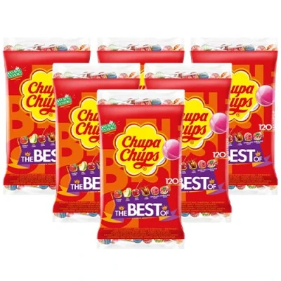 Afbeelding van Chupa Chups Lollies, The Best Of, Pak Van 120 Stuks Snoepgoed