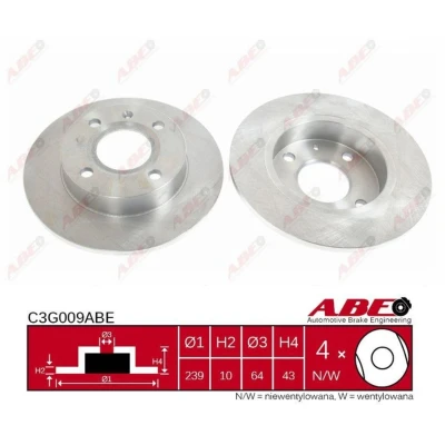 Afbeelding van ABE Remschijven C3G009ABE