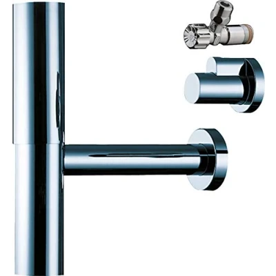 Afbeelding van Hansgrohe Flowstar designsifon setmet hoekstopkranen en huls