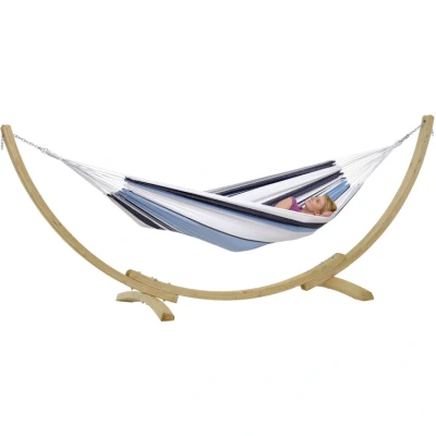 Afbeelding van Amazonas hangmat Apollo Set marine Tweepersoons met standaard
