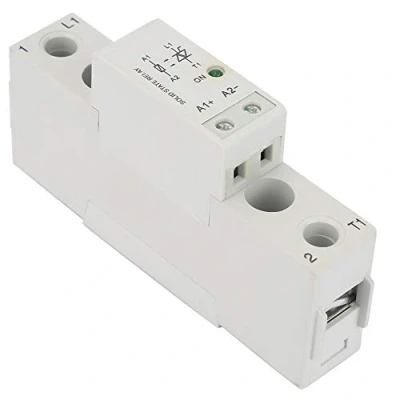 Afbeelding van SMT48 SSR eenfase solid state relais, DC besturingsrelaiscontactmodule met DIN rail relaiskaart 10A/25A/40A/60A/80A(SMT4810)