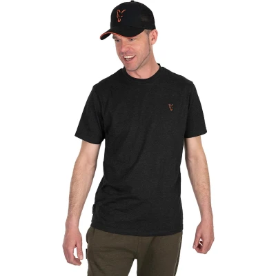 Afbeelding van Fox Collection T shirt Black &amp; Orange XXXL Vis