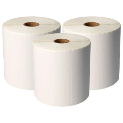 Afbeelding van Geschikt voor 3x Zebra compatible DHL verzendlabels, 102 mm x 210 Alleeninkt