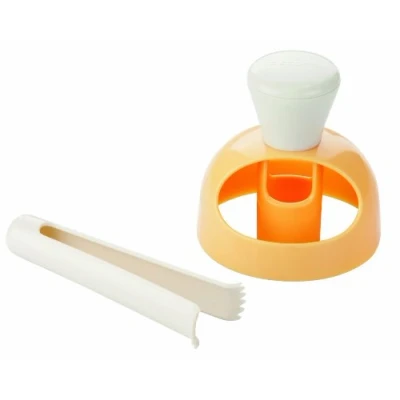 Afbeelding van Tescoma Donut uitstekers, plastic, wit/geel, 17 x 14 8 cm