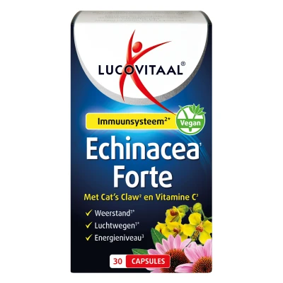 Afbeelding van Stapel tot 60% korting Lucovitaal Echinacea Forte Cat&#039;s Claw 30 capsules
