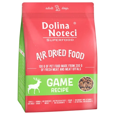 Afbeelding van Dubbelpak: 2x1kg Dolina Noteci Superfood Adult droogvoer met wild voor honden