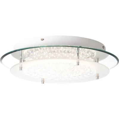 Afbeelding van Brilliant G96984A15 Jolene LED plafondlamp vast ingebouwd 16 W Chroom, Transparant