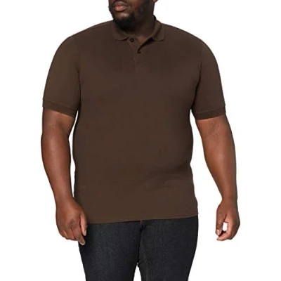 Afbeelding van JP 1880 Poloshirt voor heren, piqué overhemd, mahoniebruin, 8XL