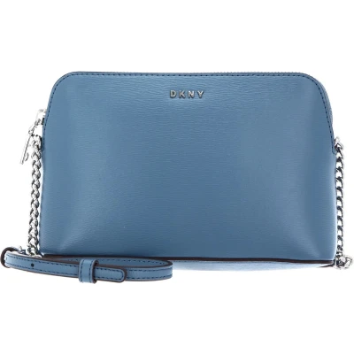 Afbeelding van DKNY Leren Schoudertas Bryant Sutton Dome Crossbody Bag Coastal Blue Blauw
