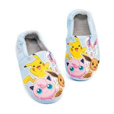 Afbeelding van Pokemon Slippers Meisjes Kinderen Pikachu Sylveon Eevee Blue Shoes Loafers 30
