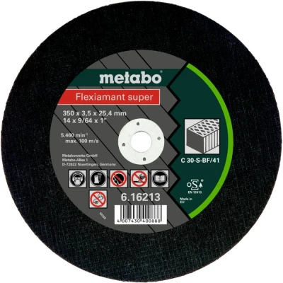 Afbeelding van Metabo Accessoires Doorslijpschijf Ø 350x3,5x25,4 steen Flexiamant super 10 stuks 616213000