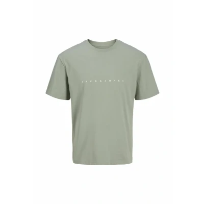 Afbeelding van JACK &amp; JONES JUNIOR T shirt JJESTAR met tekst zachtgroen