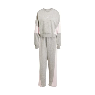 Afbeelding van adidas Sportswear Laziday SET Trainingspak, Dames, Maat: XS, Medium grey heather