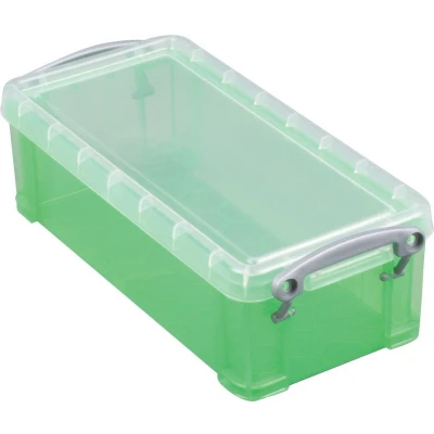 Afbeelding van Really Useful Box Opbergdoos 9 Liter, Transparant Groen