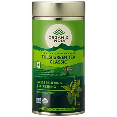 Afbeelding van Tulsi Groene losse bladthee 100 g (Pack van 2)