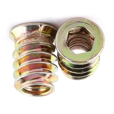 Afbeelding van FTVOGUE 20 stuks holle zeskantkophulzen van koolstofstaal met schroefdraad voor houten meubels (M6 x 15 mm)
