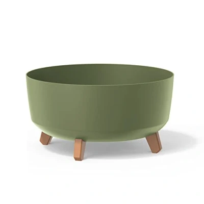 Afbeelding van Macetero Color Verde Dierra, zondepósito, colección Gracia de 38 x 19,5 cm, inhoud 14,3 l