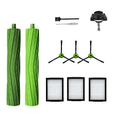 Afbeelding van Vervangende onderdelen accessoires voor iRobot Roomba i7 j7 i6 i8 i3 i4 i1 e5 e6 I E Serie Stofzuiger Inclusief 1 Pack Borstel, Voorzwenkwiel en 3 Filter, Zijborstel