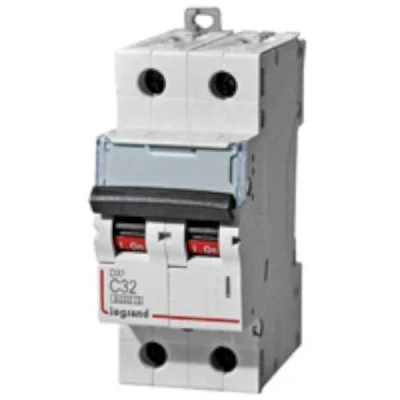 Afbeelding van Legrand autom dx3 6000a 10ka 2p d20 400v 2 modules 408032