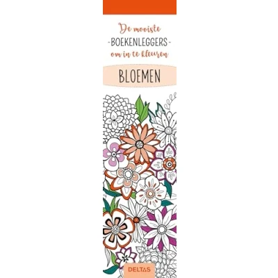 Afbeelding van De mooiste kleurboekenleggers om in te kleuren Bloemen (Paperback)