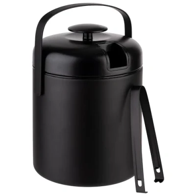 Afbeelding van APS 36016 ijsemmerset in zwart, Ø 14 cm, H: 22 1,3 liter