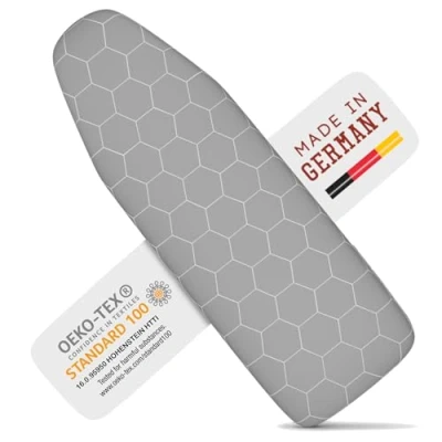 Afbeelding van Arteneur ® Strijkplankhoes 120 x 40 voor stoomgenerator, Strijkplankovertrek, Strijkijzer met hogesnelheidszone, thermische warmtereflector vulling en schuim, Strijkhoes (M)