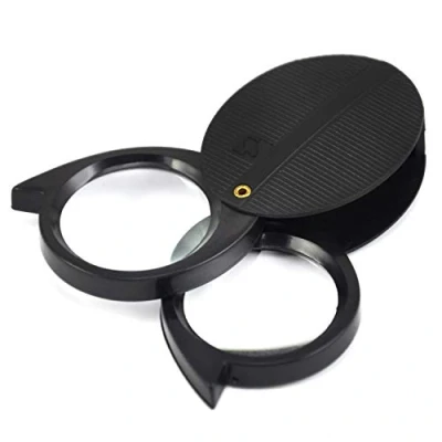 Afbeelding van TRIXES 2 in 1 Pocket Vergrootglas 10x 5X Optische Juweliers Lens