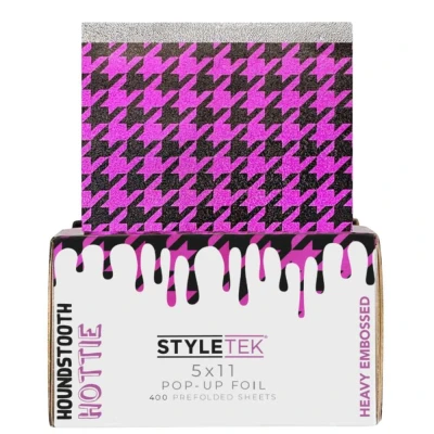 Afbeelding van Styletek Pop up Foil 5x11 Prefolded Sheets Limited Edition Houndstooth Hottie 400pcs