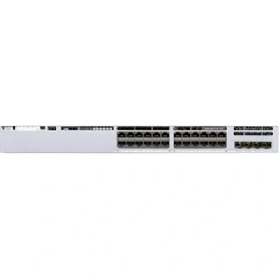 Afbeelding van Cisco Catalyst 9300L Network Essentials Switch, C3, gemankeerd, 24 x 10/100/1000 (PoE+) + 4 gigabit (monteerbare verbinding), rackmontage, PoE+ (505 W)