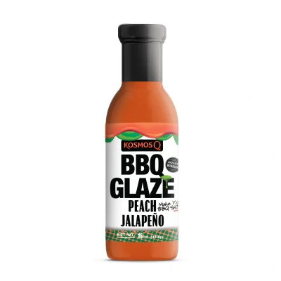 Afbeelding van Kosmo&#039;s Q Peach Jalapeno Rib Glaze 458Ml