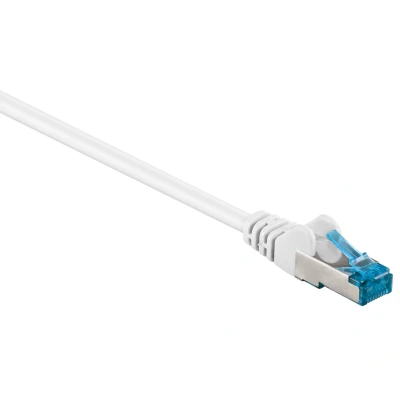 Afbeelding van S/FTP CAT6a 10 Gigabit netwerkkabel / wit LSZH 25 meter