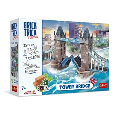 Afbeelding van Trefl Brick Trick Travel: Tower Bridge Bouw Met Stenen, Reizen, Londen, UK, EKO Blocks, 290 Herbruikbaar, Creatieve Set Voor Kinderen Vanaf 7 Jaar