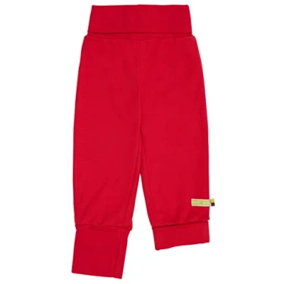 Afbeelding van loud + proud Uniseks baby meegroeien, GOTS gecertificeerde broek, tomaat, 62/68 cm