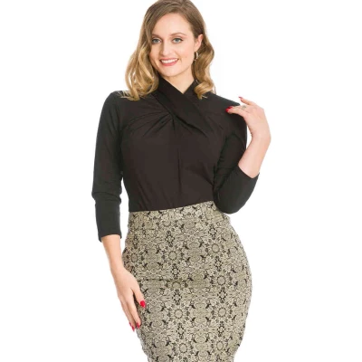 Afbeelding van Dancing Days SOPHIA EVENING Longsleeve top S Zwart