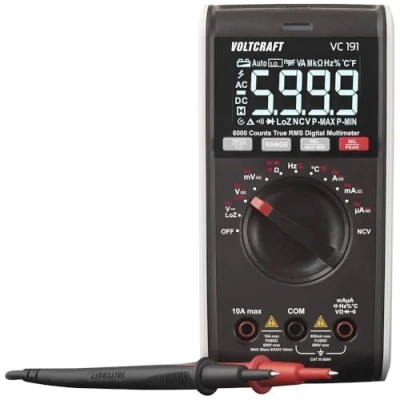 Afbeelding van VOLTCRAFT VC191 Multimeter Digitaal CAT III 600 V Weergave (counts): 6000