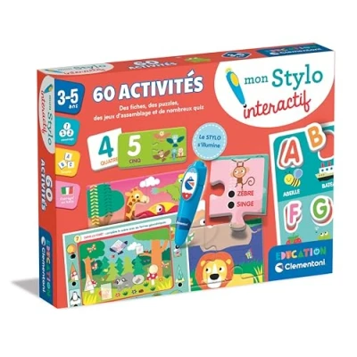 Afbeelding van CLEMENTONI Mijn interactieve pen 60 educatieve activiteiten Licht en geluidspennen Made...