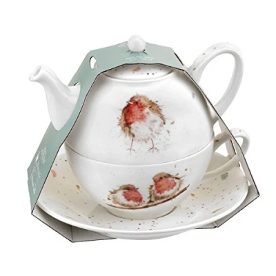 Afbeelding van Wrendale Designs Robin Tea for One Set Theepot met kopje
