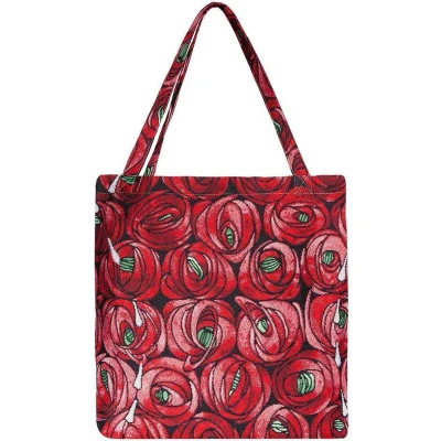 Afbeelding van Signare Boodschappentas groot Mackintosh Rose &amp; Tear Drop
