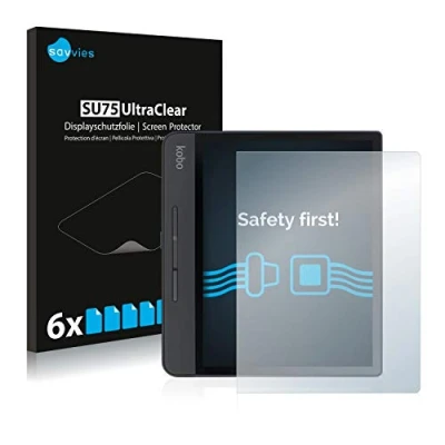 Afbeelding van Savvies Screenprotector voor Kobo Forma Folie Beschermfolie transparant (6 Stuks)