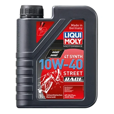 Afbeelding van LIQUI MOLY Motorbike 4T Synth 10W 40 Street Race 1 L Motorfiets 4 taktolie SKU: 20753